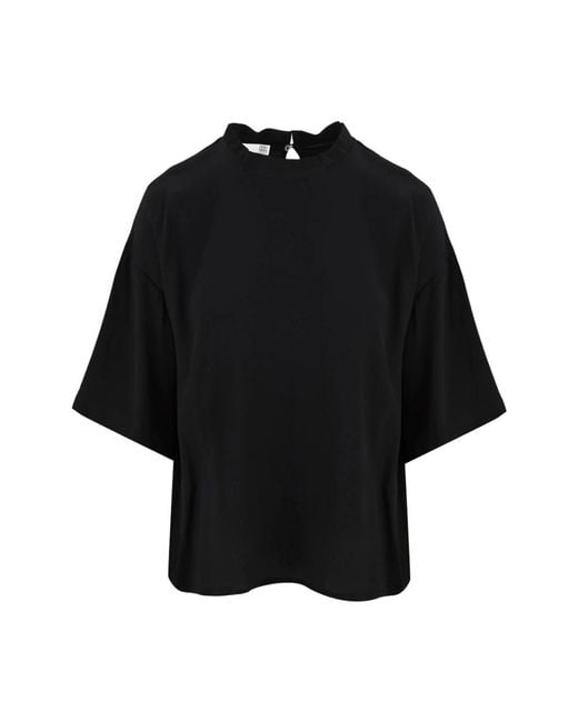 Douuod Woman Black Blouses