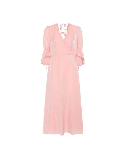 Midi Dresses Bruuns Bazaar en coloris Pink