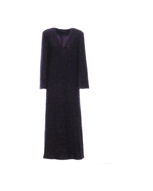WEILI ZHENG Blue Maxi Dresses