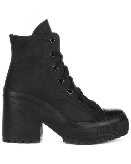 Converse Black Heeled Boots