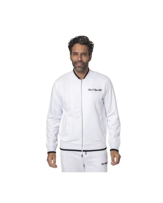 Sweatshirts & hoodies > zip-throughs Karl Lagerfeld pour homme en coloris White