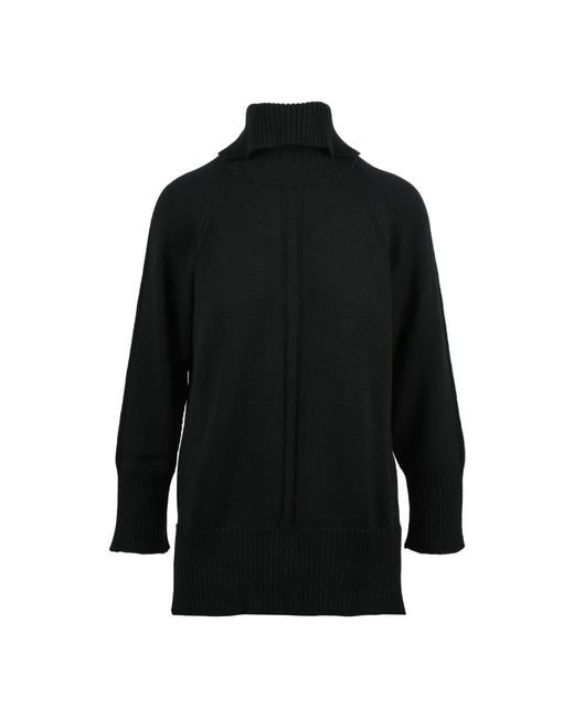 Alpha Studio Black Turtlenecks