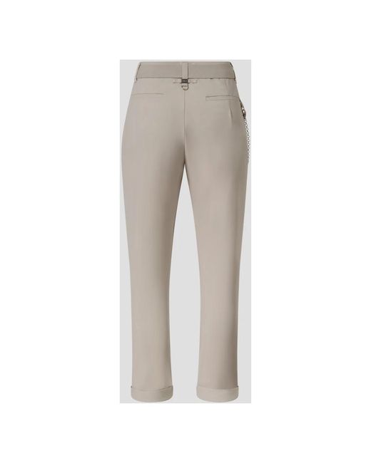 Trousers > cropped trousers High en coloris Gray