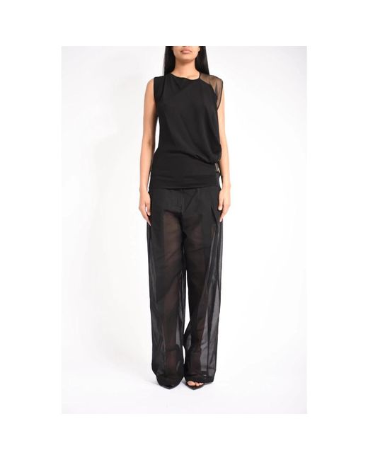 Sportmax Black Sleeveless Tops