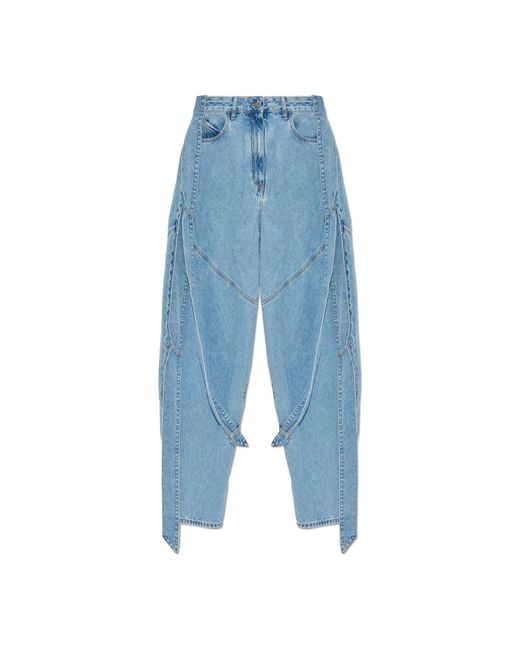 The Attico Blue Loose Fit Jeans
