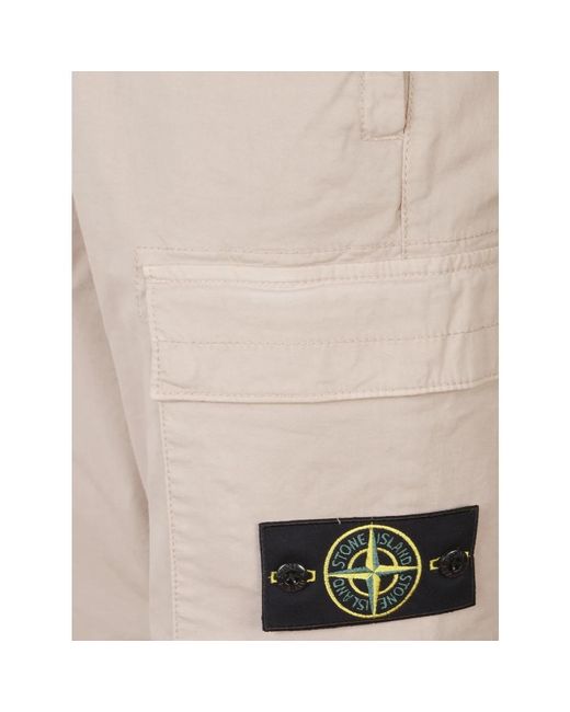 Stone Island Natural Slim-Fit Trousers for men