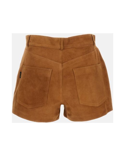 Haikure Brown Short Shorts