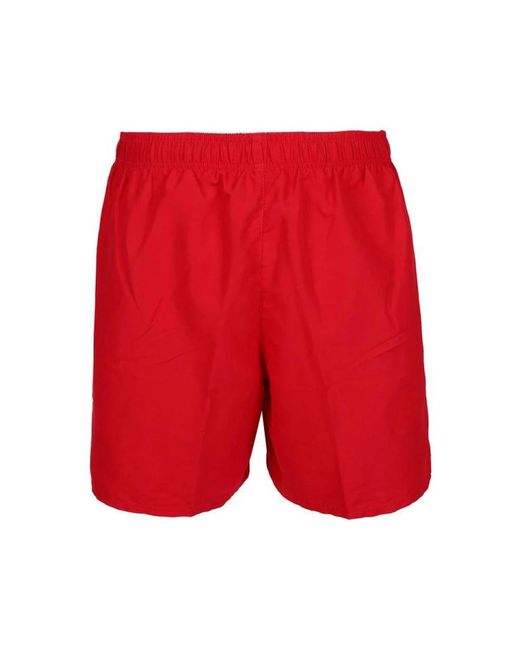 Nike Rote sea shorts mit swoosh-druck in Red für Herren