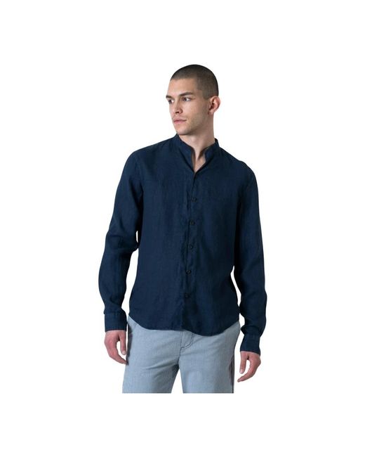 Hannes Roether Leinenhemd 100% Leinen in Blue für Herren