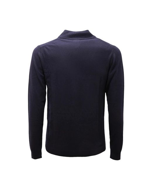 Daniele Fiesoli Blue Round-Neck Knitwear for men