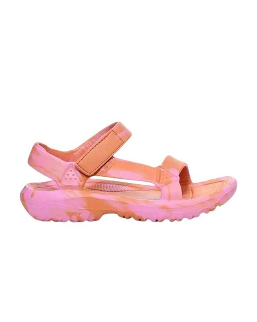 Sandalia de mujer colorida para caminar Teva de color Pink