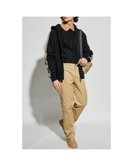 Zip-Throughs di Burberry in Black da Uomo