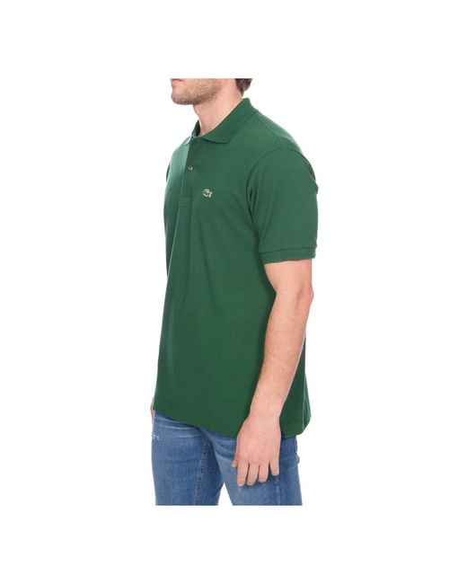 Lacoste Tops ,Groen ,Katoen Groene Polo Met Logo Borduursel in het Green voor heren