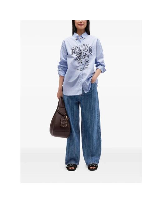 Ganni Blue Shirts