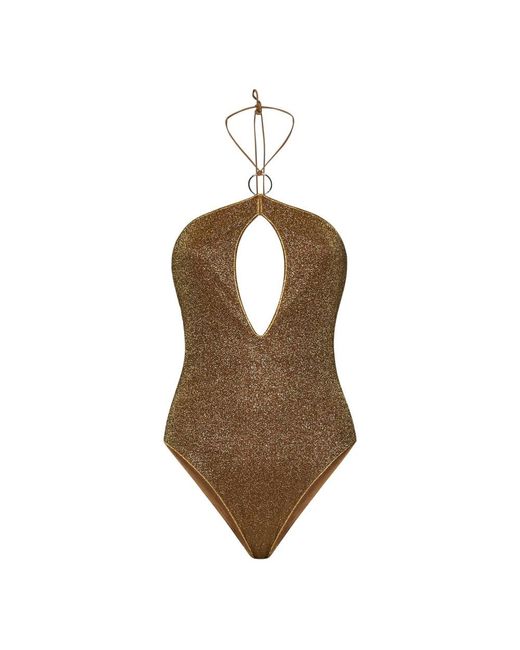 Oseree Brown One-Piece