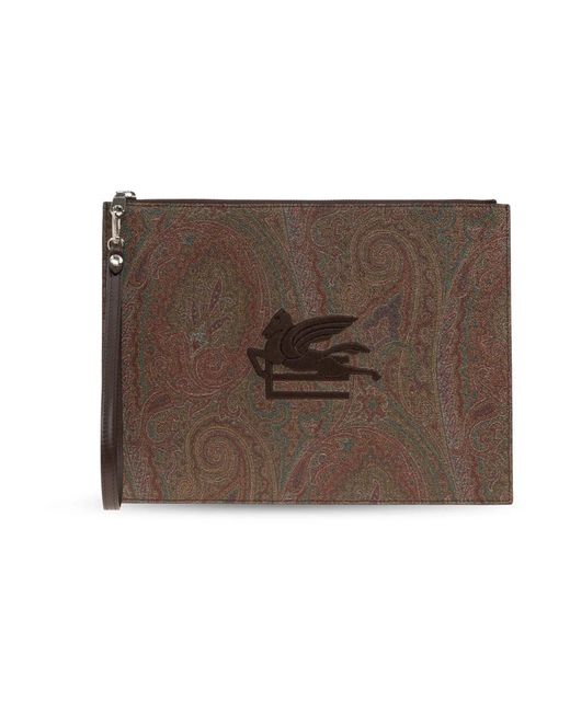 Etro Handtasche Mit Patch in Brown für Herren