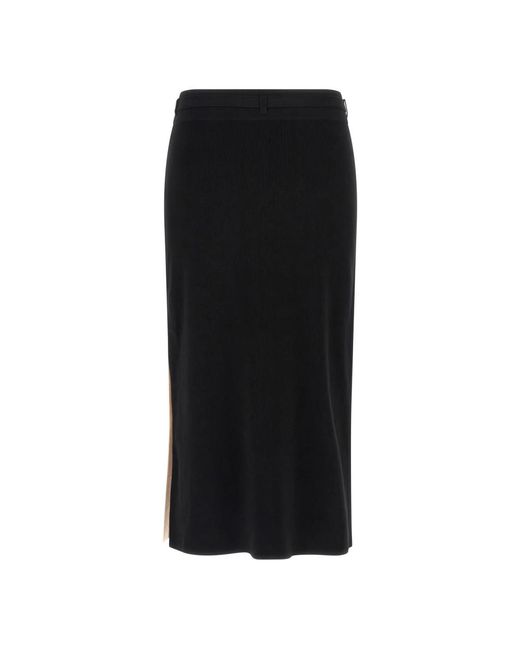 Elisabetta Franchi Black Midi Skirts