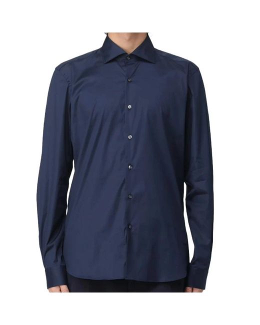 Fay Blue Formal Shirts for men