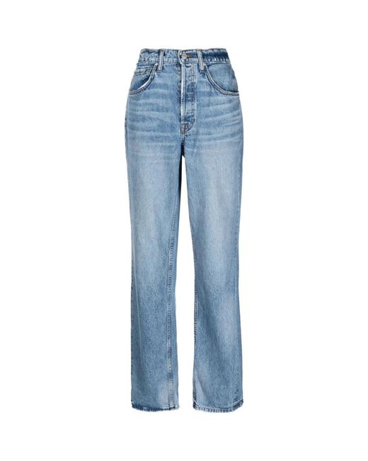 Cotton Citizen Blue Straight Jeans