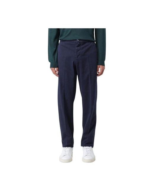 Kiton Blaue Lässige Hose Mit Lockerer Passform in Blue für Herren