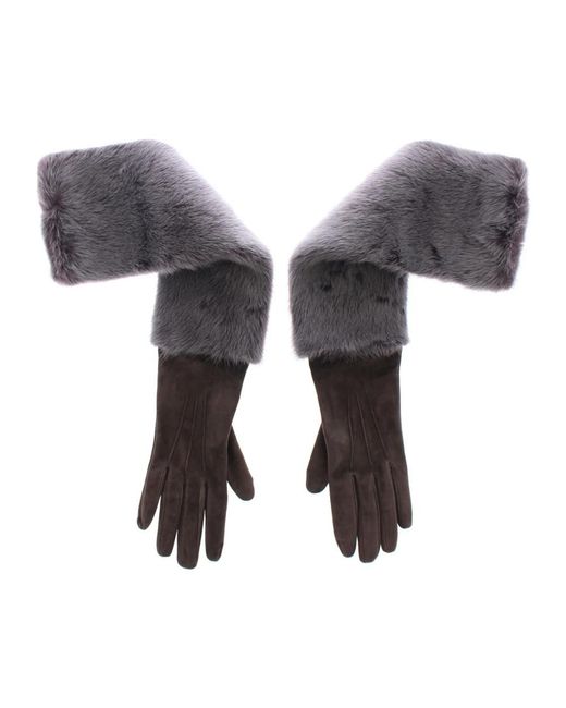 Dolce & Gabbana Gray Gloves