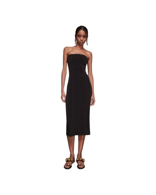 Patrizia Pepe Black Midi Dresses