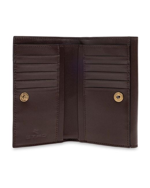 Etro Accessoires ,Bruin ,Leer Wallets & Cardholders in het Brown