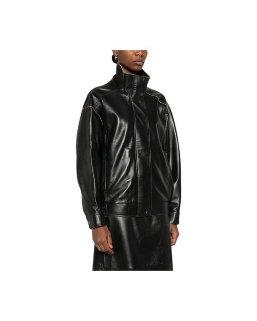 Calvin Klein Leather Jackets in het Black