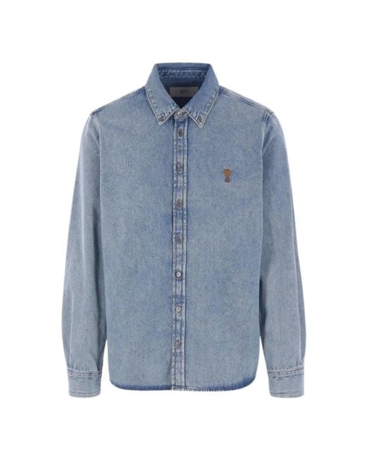 AMI Blue Denim Shirts for men