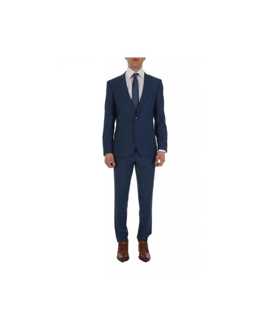 HUGO Single-Breasted Pak in het Blue voor heren