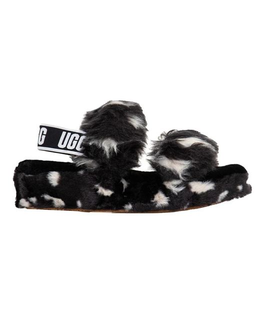 Ugg Schoenen ,Zwart ,Wol Pantoffels Comfortabele Wolmix in het Black