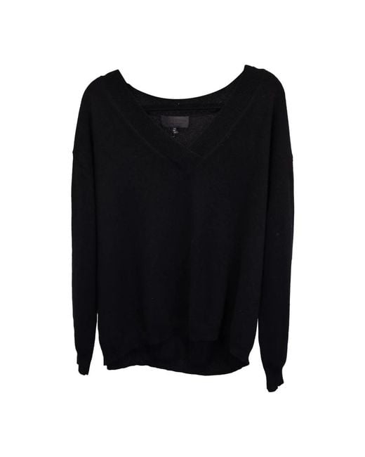 Nili Lotan Black Cashmere Knitwear