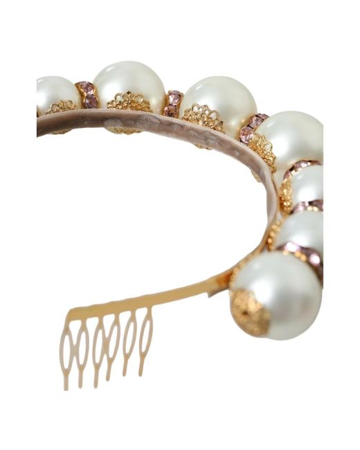 Accessories > hair accessories Dolce & Gabbana en coloris Metallic