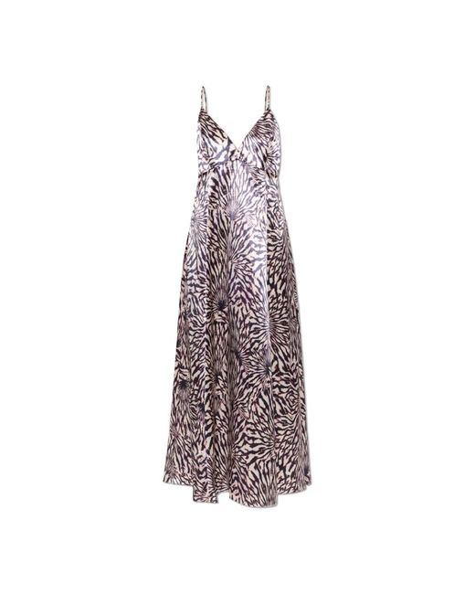 Ulla Johnson Kleedjes ,Polyester Oriana Jurk in het Purple
