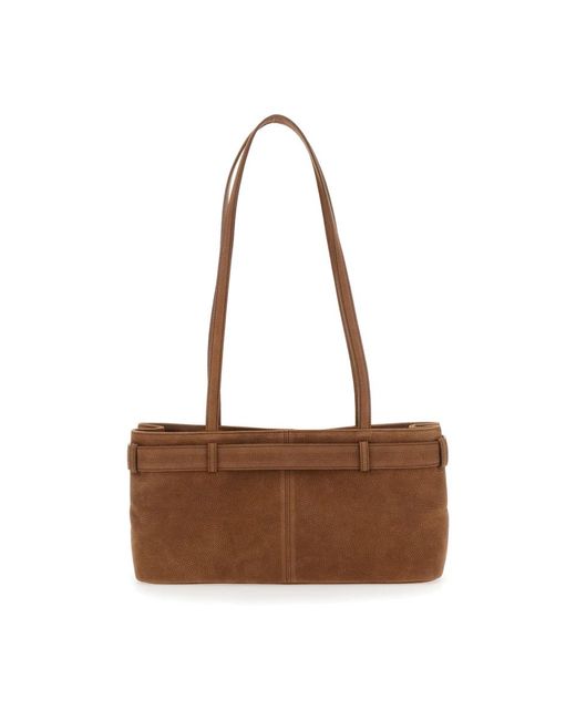 OSOI Brown Braune Schultertasche Mit Schlüsseldetails
