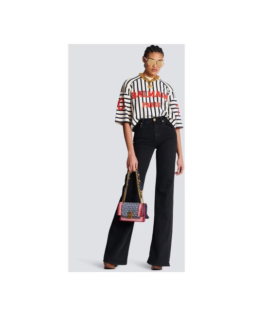 Balmain Flared Jeans in het Black