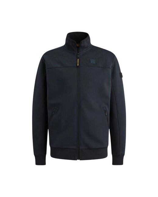 PME LEGEND Zip Jacket Interlock Sweat in het Blue voor heren