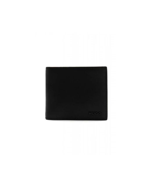 HUGO Accessoires ,Zwart ,Leer Rafferty 8 Card Holder in het Black voor heren