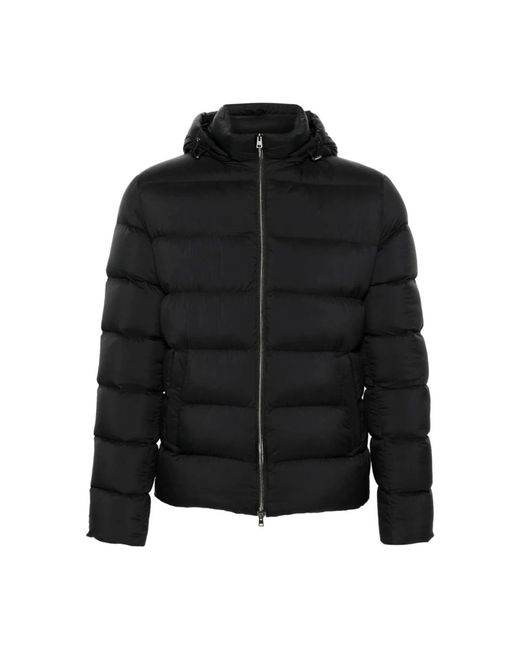 Herno Black Winter Jackets for men