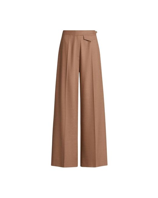 Kiton Broeken ,Bruin ,Wol Tailored Wollen En Zijden Broek in het Brown