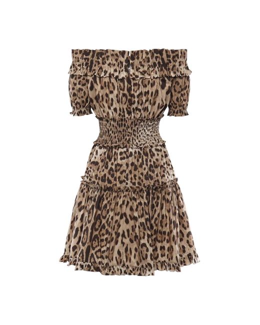 Dolce & Gabbana Brown Short Dresses