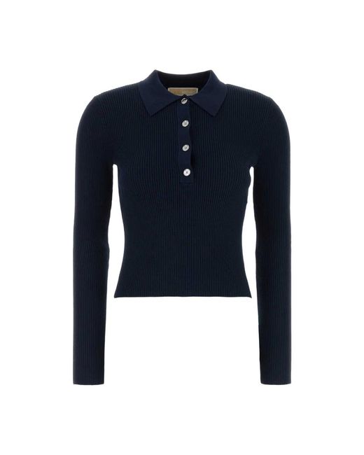 Michael Kors Blue V-Neck Knitwear