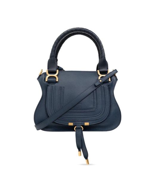 Chloé Blue 'marcie small' schultertasche