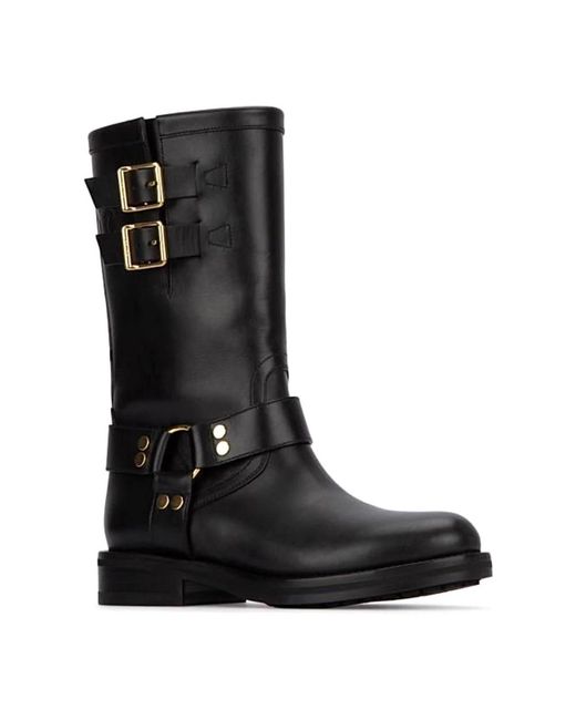Céline Black High Boots