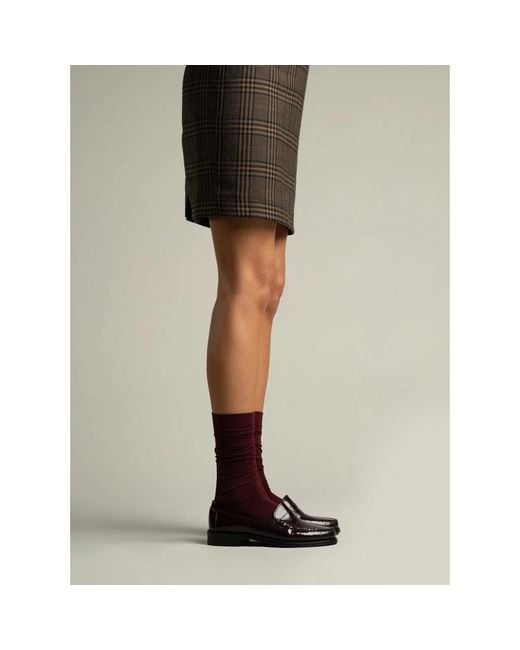 Parallèle Loafers in het Brown