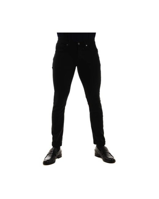 Jeans skinny fit vita bassa di Dondup in Black da Uomo