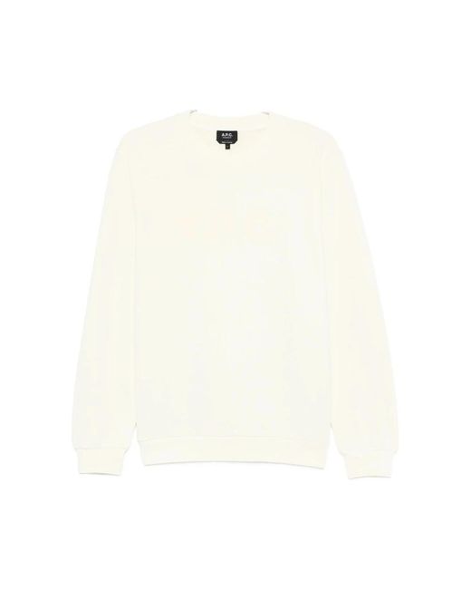 A.P.C. White Sweatshirts for men