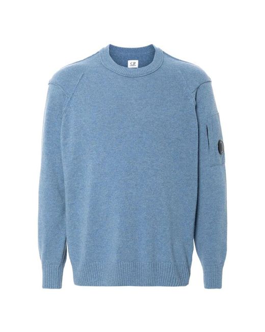 C P Company Strickpullover mit rundhalsausschnitt in Blue für Herren