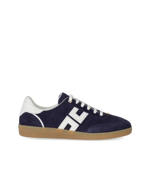 Elisabetta Franchi Oltremare Sneaker Met Logo in het Blue