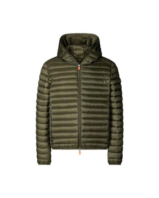 Save The Duck Green Winter Jackets for men
